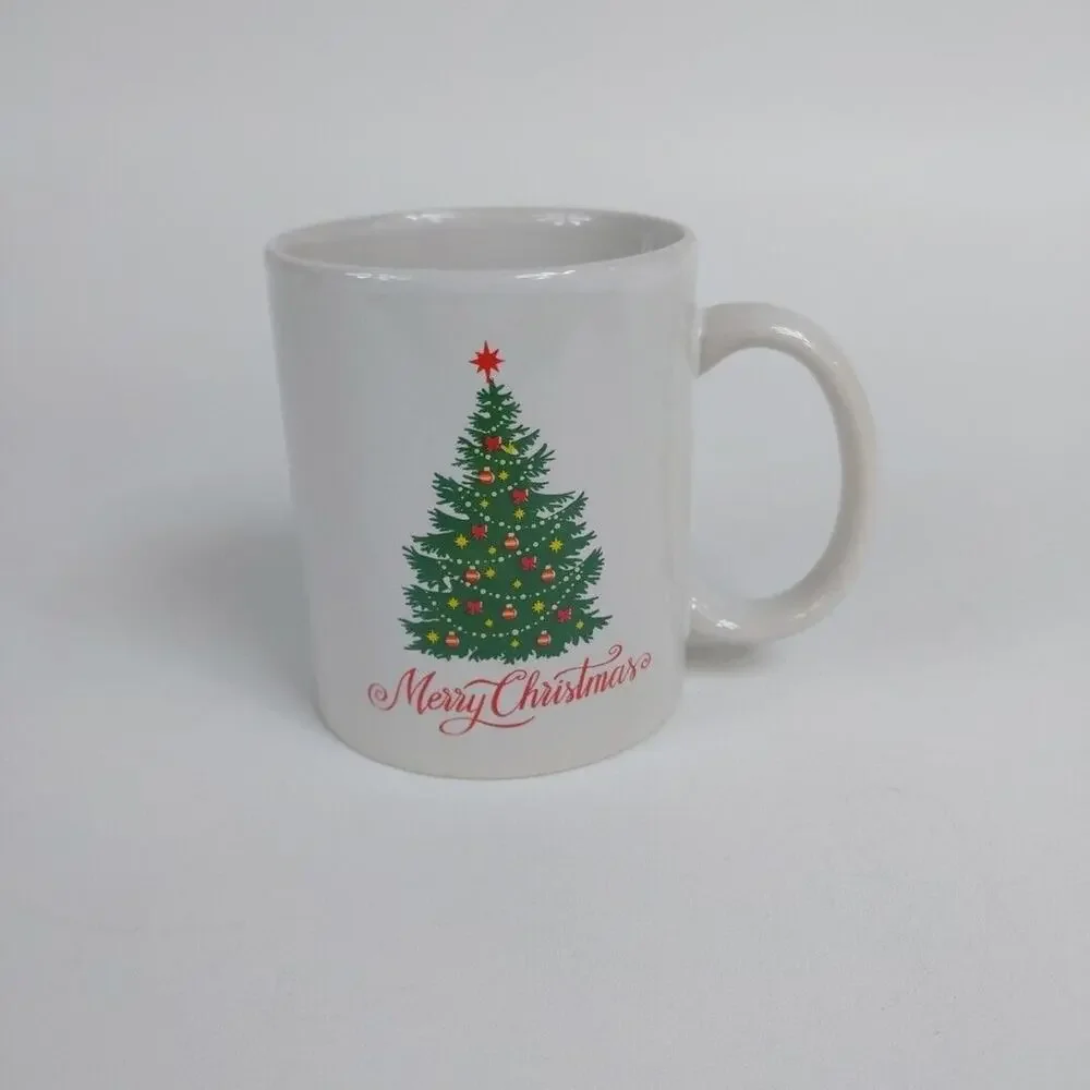 Merry Christmas Coffee Mug Holidays‎ Festive Dishwasher Safe